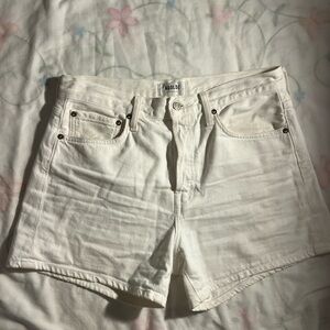 Agolde Women's Cream Jean Shorts